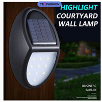 Yesfashion Led Đèn Năng Lượng Mặt Trời Pin Dung Tích Lớn Ngoài Trời Chống Nước Treo Tường Đèn Hàng Rào Cho Sân Vườn Hàng Rào