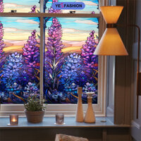 Yesfashion Window Privacy Film Nhãn dán kính tĩnh điện Không dính Chống nắng PVC Kính có thể tháo rời Tấm che cửa sổ