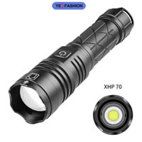 Yesfashion Xhp70 Đèn Pin Led 1500 Lumens Zoom Sạc Công Suất Cao Cắm Trại Ngoài Trời Khẩn Cấp Đèn Pin Đèn Pin