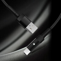 Yesido CA28 LED Smart Power Off USB Type C Cable Fast Charging Data Cable For Samsung S10 S9 Huawei LG