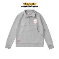 YESSIR - Half Zip Sweater Pullover - Áo khoác cổ cao thêu Da chữ S