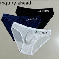 Yêu CẦU AHEAD 2 Quần Đùi Lưới Cho Nam, Quần Lót Lụa Băng In Chữ Eo Thấp, Quần Lót Nam Co Giãn Mỏng Đơn Giản Chắc Chắn Nam