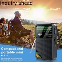 Yêu CẦU AHEAD FM AM SW Radio, Đài phát thanh hoạt động bằng pin có thể sạc lại Type-C, Transistor đa chức năng di động Màn hình HD Con trỏ bỏ túi Radio Elder