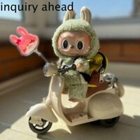 Yêu CẦU Đồ chơi búp bê Labububucu AHEAD, Xe máy Labubububububucu xoay 360 độ, Đồ chơi trẻ em bé gái Âm nhạc Mini Điện Labubububu Đồ chơi xe tay ga Xe máy