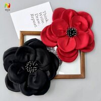Yêu CẦU IMPACT Miếng Dán Hoa Lớn, 3D Có Pin Miếng Dán Quần Áo, Váy Cưới Trâm Phụ Kiện Ngực Hoa Handmade Quần Áo Táo May