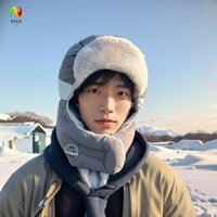 Yêu CẦU IMPACT Mũ bảo vệ tai nam, Mũ bịt tai mùa đông chống gió dày, Thời trang có mặt nạ Sang trọng Giữ ấm Mũ chui đầu trượt tuyết Cắm trại