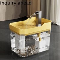 Yêu CẦU Máy phân phối nước cho thú cưng AHEAD, Đài phun nước cho thú cưng trong suốt 1,5L, Uống nước thông minh Tuần hoàn tự động với máy bơm Pet Live Water Flow Drinker Home