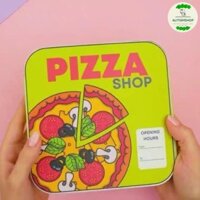 [Yêu thích] Cửa hàng bánh pizza giấy tương tác cực thích Búp bê giấy Autismshop