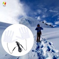 Yêu THÍCH Găng Tay TÁC ĐỘNG Tấm Sưởi Xe Đạp Găng Tay Năm Cánh Găng Tay Găng Tay Nóng Trượt Tuyết Điện Làm Nóng