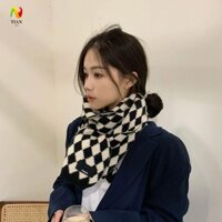 Yêu THÍCH IMPACT Khăn quàng cổ nữ thời trang Nhật Bản quấn cổ dày cổ điển dệt kim mùa đông