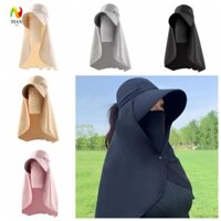 Yêu THÍCH Khăn choàng IMPACT Mũ ngư dân, Mũ leo núi chống nắng vành rộng, Tấm che mặt nạ có thể tháo rời có thể gập lại UV Chống đi bộ đường dài Mũ Famale