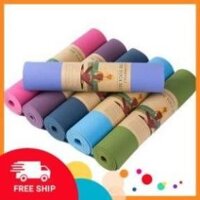[YÊU THÍCH]Thảm tập yoga TPE 2 lớp 6mm cao cấp