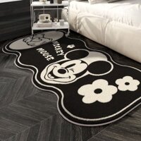 Yg Disney Mickey Hoạt Hình Dễ Thương Giả Cashmere Đầu Giường Thảm Trải Sàn Nhà Không Đều Có Thể Giặt Được Và Bền Đẹp