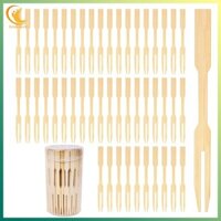 [Ygdgentgklh.vn] 500 Cái Nĩa Tre 3.5 Inch, Nĩa Cocktail Nĩa Khai Vị, Nĩa Nhỏ Để Khai Vị, Gỗ Dùng Một Lần / Nhỏ / Thức Ăn