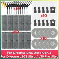 [Ygdgentgklh.vn] Dành cho L10S Ultra Gen 2, L30S Ultra, L30 Pro Ultra Robot Bàn chải bên chân không Bộ lọc lau nhà Rag Phụ kiện túi bụi