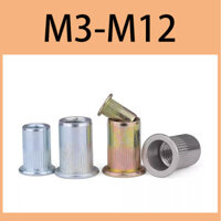 [Yhkj] Đai ốc móng tay kéo, đai ốc đinh tán đầu phẳng, đai ốc đinh tán kéo, đai ốc đinh tán khớp mông, đai ốc kéo, kích thước nắp kéo, vít chìm M3M12