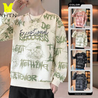 YHTN áo sweater nam boy phố bigsize  Chất lượng cao Sản phẩm mới nỉ swt form rộng tay dài swt nam