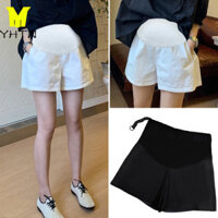 YHTN quần đùi bầu Chất lượng cao  cho bà dài thun bigsize lửng Sản phẩm mới công sở quần sooc bầu