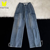 YHTN quần jean túi hộp nam bò đẹp áo cao cấp đùi jin jen jeans co giãn xuông quần jean nam túi hộp