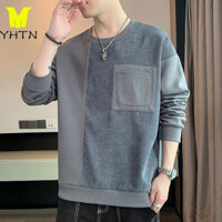 YHTN swt nam áo nỉ sweater bigsize Sản phẩm mới boy phố big size form rộng tay dài Chất lượng cao sweater nam
