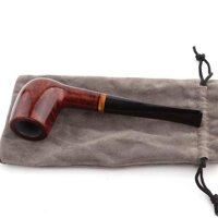 YI-LIGHT Tobacco Smoking Pipe, Detachable Briar Wooden Straight Solid Wood Pipe with Pipe Cleaner Accessories, Bonus A Pipe Pouch
