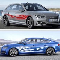 Yibar 1 Gói 2.4m Ngọn Lửa Totem Dán Xe Hơi Toàn Thân Kiểu Dáng Xe Vinyl Decal Dán Thích Hợp Cho Trang Trí Xe Hơi Dính Mạnh Mới