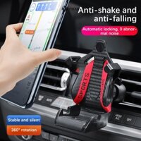 Yibar 360 Họa Tiết Sợi Carbon Đua Xe Hình Ghế Điện Thoại Ô Tô GPS Hỗ Trợ Các Mẫu Điện Thoại Khác Nhau Lỗ Thông Khí Dụng Cụ Đa Năng Mới