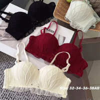 YIBEIKA 2024 Phong Cách Mới Pháp Gợi Cảm Pure Desire Ren Quần Lót Nữ Vú Nhỏ Đẩy Lên Hỗ Trợ Hàng Đầu Ngăn Ngừa Chảy xệ Không Vòng Thép Áo Ngực