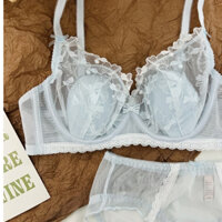 YIBEIKA Quần Lót Siêu Mỏng Nữ Mùa Hè Push-Up Áo Ngực Ren Gợi Cảm