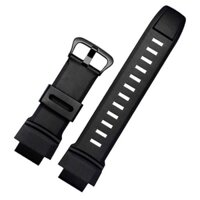 YIFILM Dây đeo cổ tay cao su cho casio protrek prg-260/270/550/250 prw-3500/2500/5100 vòng đeo tay màu đen thay thế dây đeo đồng hồ silicon 18mm YIFILM