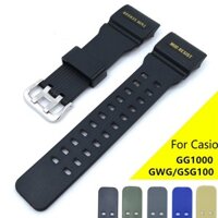 YIFILM Dây đeo đồng hồ thể thao thông minh thay thế bằng silicon đầy màu sắc cho Casio G SHOCK GG1000 GSG100 GWG 100