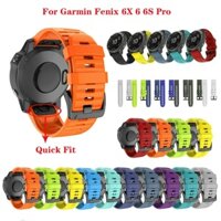 YIFILM Dây Đeo Silicon Tháo Lắp Nhanh 26mm 22mm 20mm Cho Garmin Fenix 6 6X 6S Pro 5X Plus Approach S60 S62