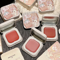 Yigudigu nhật ký son môi kem má má mờ môi Puree môi và má công dụng kép + cọ môi