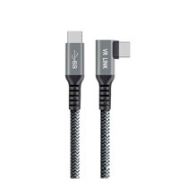 Yiku VR Glasses USB3.2 GEN1 Data Cable 3m/5m/6m/7m Oculus Quest 1/ Quest 2 Mesh Streaming Cable 90° Right Angle ElbowC