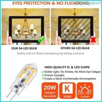Yin 10 Bóng Đèn Halogen Thay Thế Hiệu Quả Ánh Sáng G4 Bóng Đèn LED Bi-pin 2W 3000K Cho Thủy Ngân Tuổi Thọ Cao