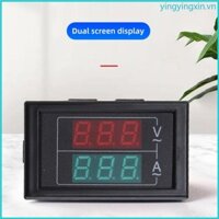 Yin AC50-500V LED Kỹ Thuật Số Vôn Kế Đồng Hồ Đo Điện Áp Volt Dụng Cụ Dụng Cụ Đỏ Xanh-