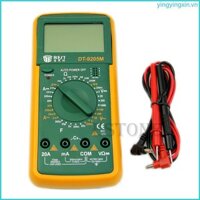 Yin DT9205M Vôn kế kỹ thuật số Đồng hồ vạn năng Ohmmeter Ampe kế Điện dung Thử nghiệm LCD Mới