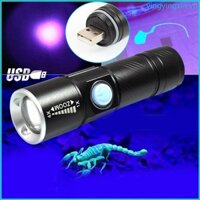 Yin Mini Zoomable UV-Ultraviolet Blacklight Đèn pin sạc