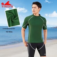 YINGFA  Áo bơi tay ngắn nam  Y2301 (Chỉ áo khoác)