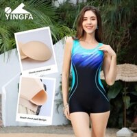 Yingfa Đồ bơi một mảnh dành cho nữ Plus Kích thước khiêm tốn Kiểm soát bụng Giảm béo Boyleg Thiết kế bãi biển Khu nghỉ mát Bể bơi Thời trang chất lượng cao