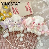 YINGSTAT Túi sang trọng , Túi đeo vai công chúa Lolita, Ví dây chuyền ngọt ngào Kawaii