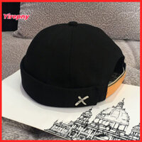 Yirepny Unisex Mũ Bò Mũ Trưởng Thành Unisex Hop Vintage Đuôi Ngựa Lỗ Mũ Dưa Có Thể Điều Chỉnh Mũ Beanie Cho Mùa Thu Mùa Xuân Màu Trơn Trang Trí Chữ Không Vành Mũ Chủ Nhà Đông Nam