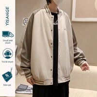 Yisonge Áo khoác Nhật Bản dáng rộng dáng rộng đa năng hợp thời trang kiểu Mỹ