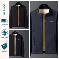 Yisongeberber Áo khoác lông cừu cực Áo khoác lông cừu nam mùa thu đông