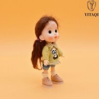 Yitaqi 1 Cặp 1 / 8 Bjd Doll Boots Họa Tiết Ngôi Sao Obitsu11 Dễ Thương