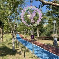 Yitaqi Chim ruồi Chuông gió Xoay Ổ Móc treo ngoài trời