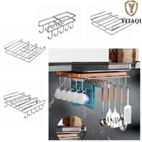 YITAQI đỡ thớt, Giá treo dưới tủ Kệ lưu trữ bằng thép không gỉ, chắc chắn có móc Đồ dùng nhà bếp bền bỉ Giá lưu trữ nắp nồi Văn phòng
