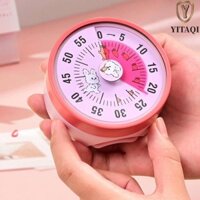 YITAQI giờ trực quan, 60 phút có chân đế Hẹn giờ cơ, Đồng hồ bấm giờ hoạt hình Đồng hồ báo thức Tự kỷ luật Đồng hồ đếm ngược hình ảnh hộ gia đình