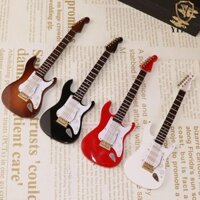 Yitaqi Mini Điện Bass Mẫu Vintage Gỗ Đàn Guitar Đồ Chơi Trẻ Em Trang Trí Phòng