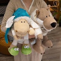 Yitaqi Sleepy Sheep Sang Trọng Búp Bê PP Cotton Plushie Lamb Toy Quà Tặng Phục Sinh